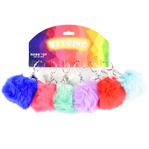 KEYRING FLUFFY BALL