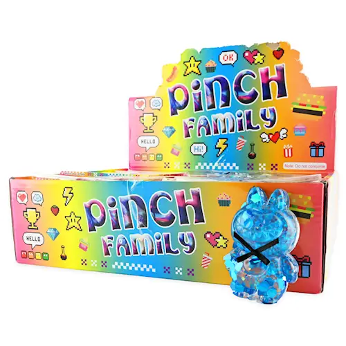 SQUEEZE ANIMAL GLITTER TRANSPARENT