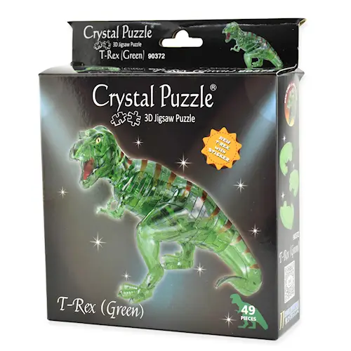 CRYSTAL PUZZLE T-REX GREEN 49pcs