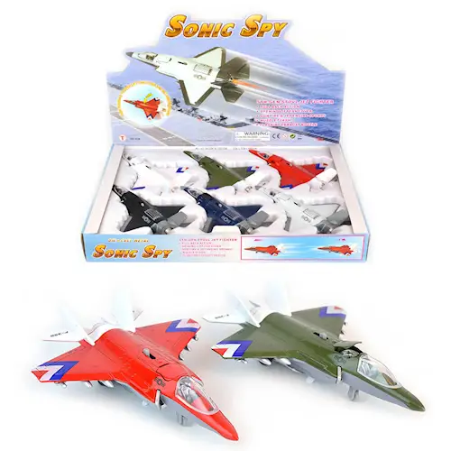 AIRPLANE SPY w LIGHT & SOUND B/O pb