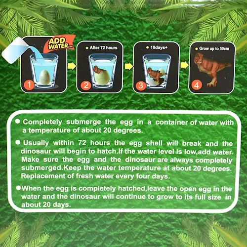 GROWING EGG DINOSAUR GIANT