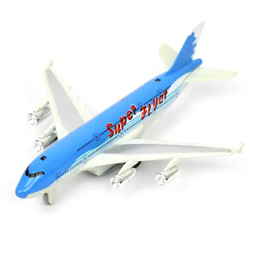 AIRPLANE JUMBO w LIGHT/SOUND B/O pb