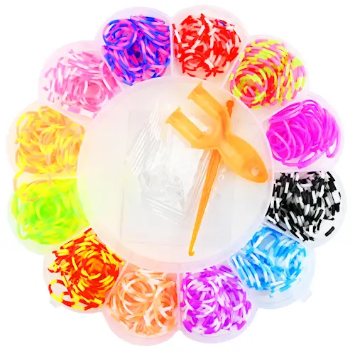 LOOM BANDS w TOOLS DIY 360pcs