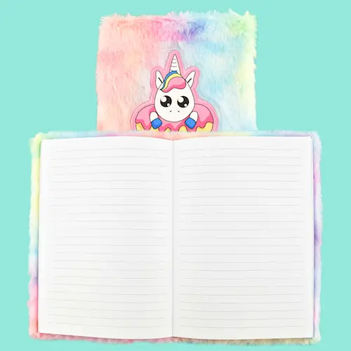 NOTEBOOK FLUFFY UNICORN DONUT A5