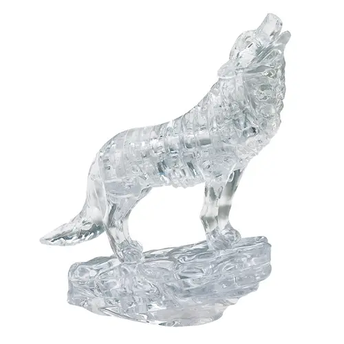 CRYSTAL PUZZLE WOLF CLEAR 37pcs