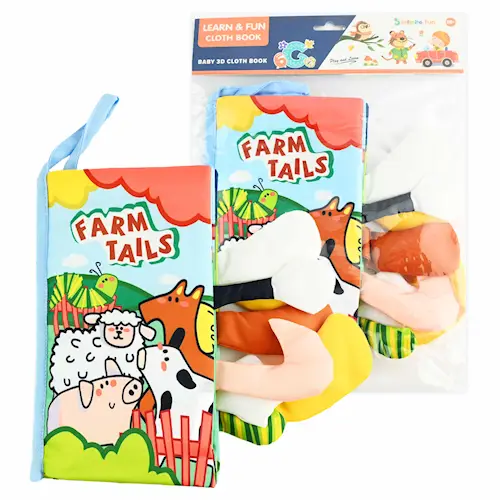 CLOTH BOOK ZOO ANIMALS