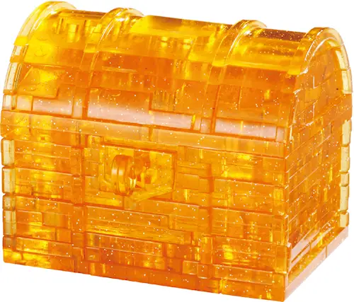 CRYSTAL PUZZLE TREASURE CHEST 52pcs