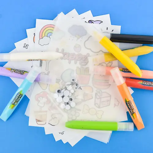PEN SET 3D STICKER DIY 10pcs