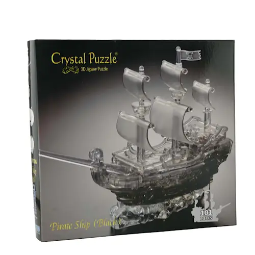 CRYSTAL PUZZLE BLACK PIRATE SHIP 101pcs