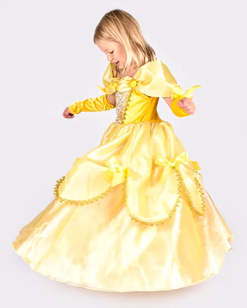 DRESS PRINCESS YELLOW w ACC