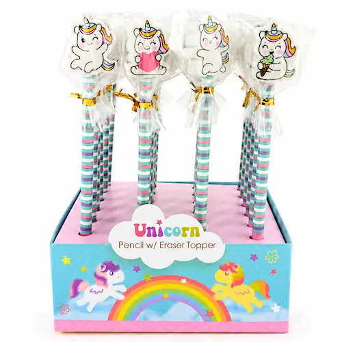 PENCIL w ERASER UNICORN