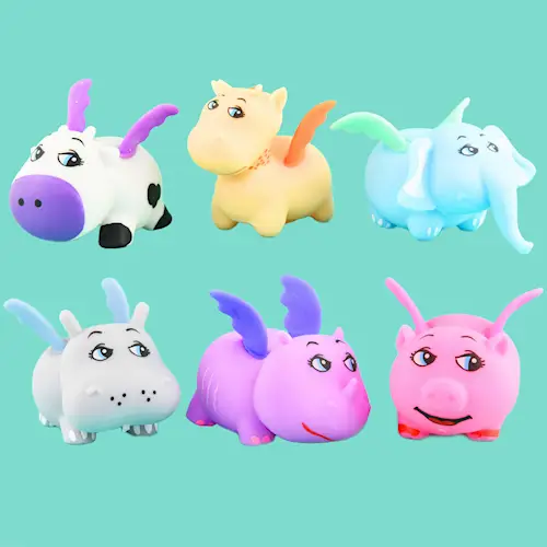 SQUEEZE ANIMALS WITH WINGS AIR