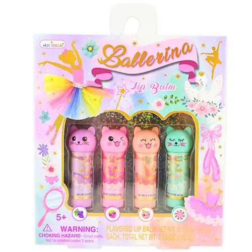 LIP BALM BALLERINA 4pcs
