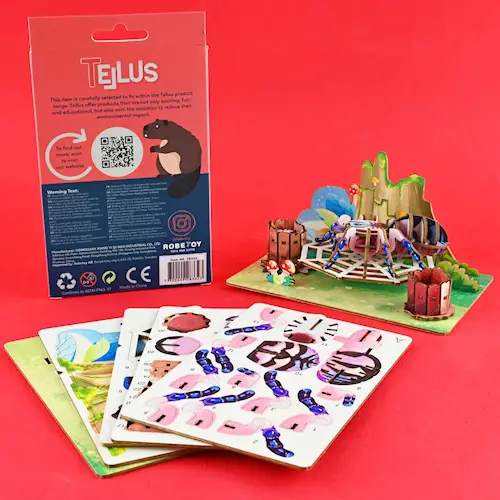 3D POSTCARD PUZZLE SPIDER