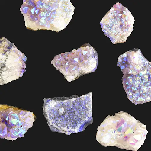 AURA AMETHYST CLUSTER