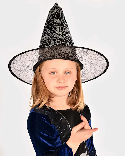 WITCH HAT BLACK SILVER