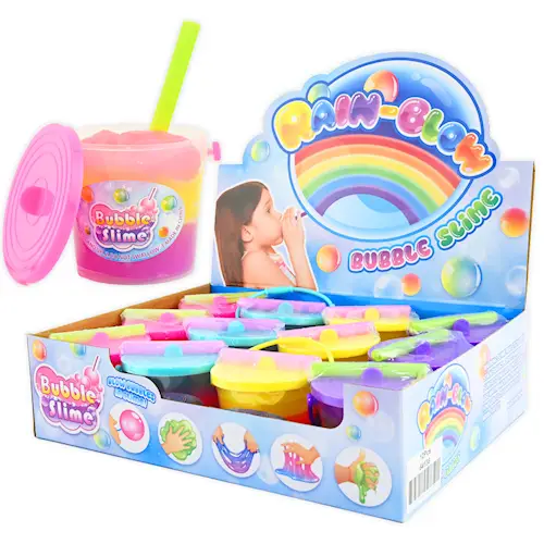 SLIME NEON BUCKET BUBBLE 2pcs 100g