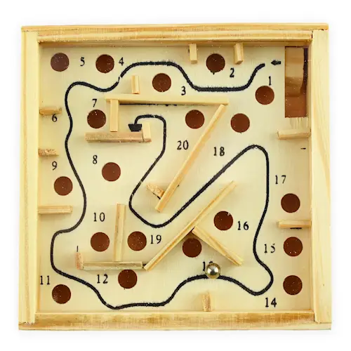 LABYRINTH GAME WOODEN