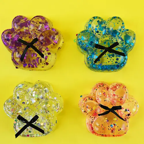 SQUISHY CAT PAW 55G GLITTER