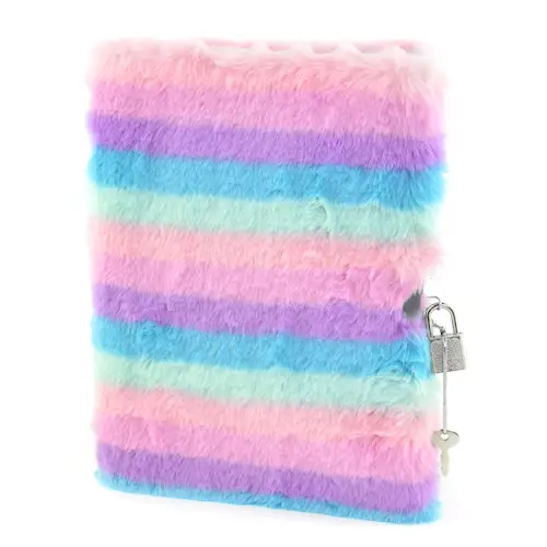 DIARY FLUFFY w LOCK A5