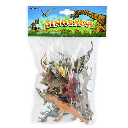 DINOSAUR IN BAG 12pcs