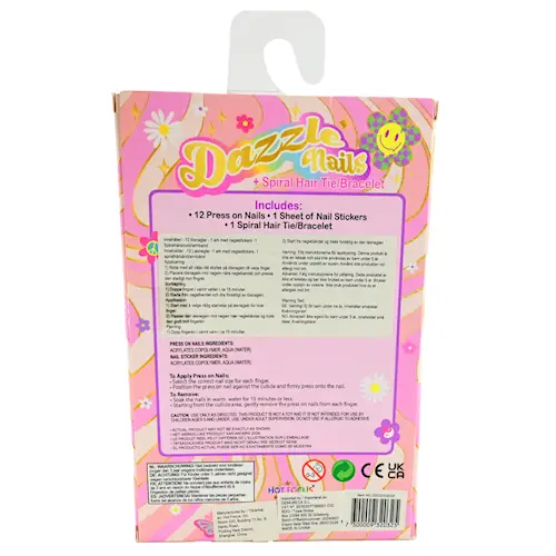 NAIL KIT PRESS-ON AND STICKERS 14pcs