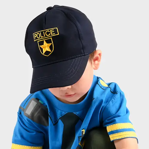 POLICE CAP adj