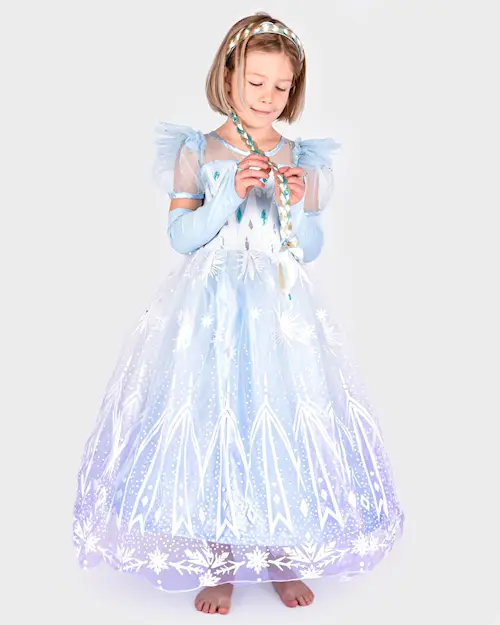 DRESS ICE PRINCESS w BRAID
