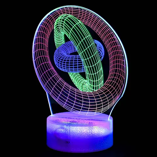 3D LED LIGHT RINGS w REMOTE