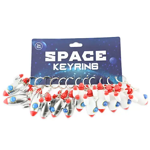 KEYRING SPACESHIP FLASH B/O