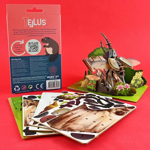 3D POSTCARD PUZZLE DYNASTES HERCULES