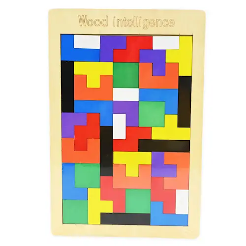 PUZZLE WOODEN TETRIS 40pcs