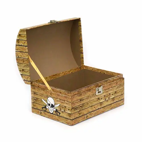 BOX PIRATE w METAL LOCK