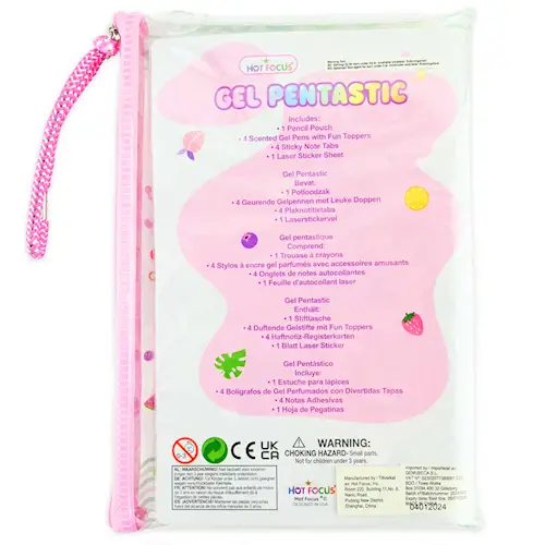 PEN GEL FRUITS w NOTEPADS 9pcs