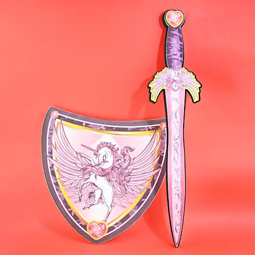 SWORD AND SHIELD SET UNICORN