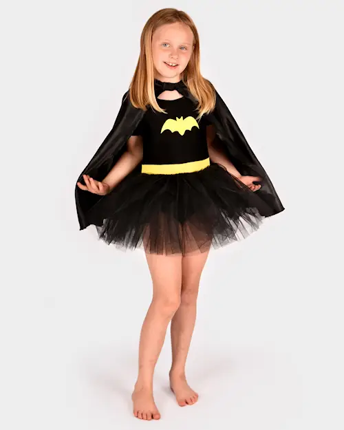 BAT TUTU DRESS w CAPE