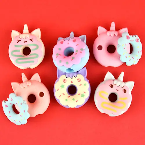 ERASER DONUT CATICORN 3pcs
