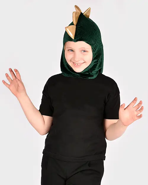 HOOD DRAGON w GOLD SPIKES