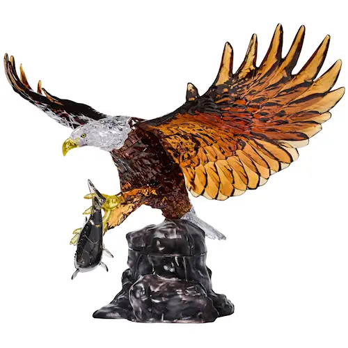 CRYSTAL PUZZLE BROWN EAGLE 63pcs
