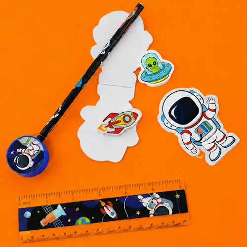 STATIONARY SET SPACE 5pcs