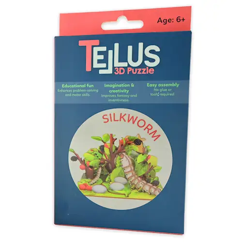 3D POSTCARD PUZZLE SILKWORM