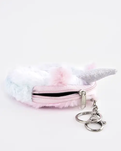 WALLET w KEYRING UNICORN MULTICOLOUR