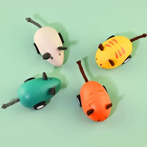CAT & MOUSE WOODEN