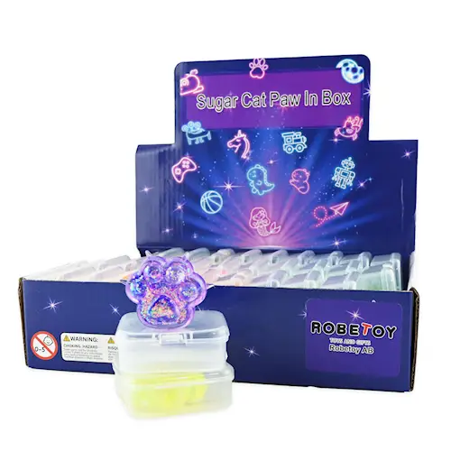 SQUEEZE SUGAR CAT PAW IN BOX