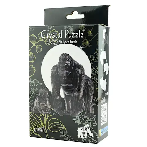 CRYSTAL PUZZLE GORILLA & BABY 48pcs