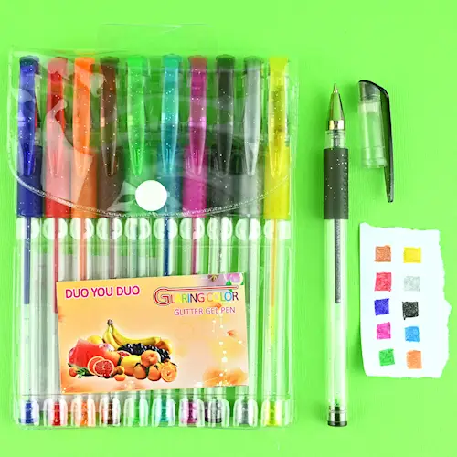 PEN GEL 10 COLOURS