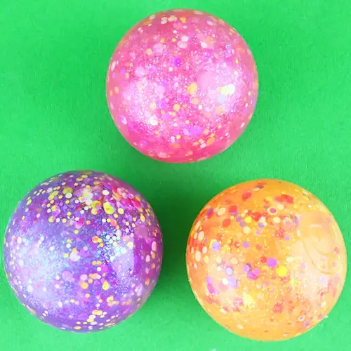 SQUEEZE BALL GLITTER 3pcs