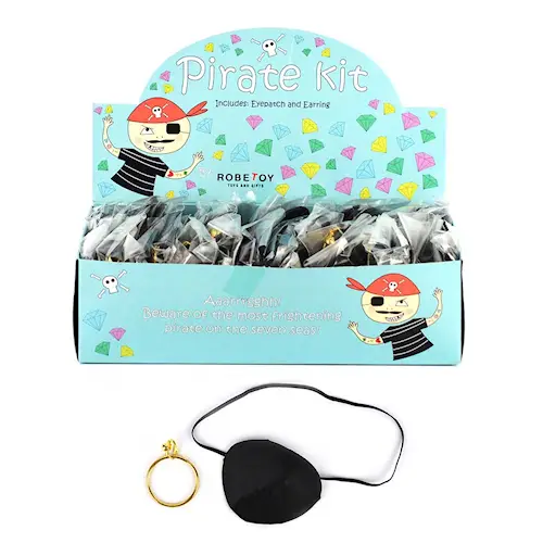 PIRATE EARRING AND EYEPATCH