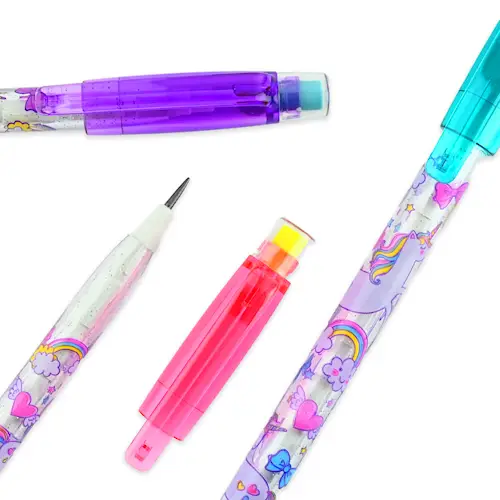 PENCIL NON-SHARPENING w ERASER UNICORN