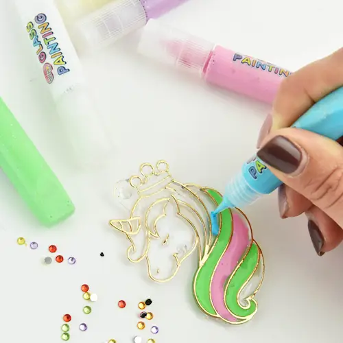 CRYSTAL PENDANT UNICORN DIY